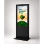 Totem Cyfrowy Slim Czarny z monitorem 55